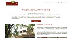 Desktop Screenshot of ananthgroup.com