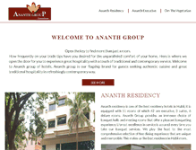 Tablet Screenshot of ananthgroup.com